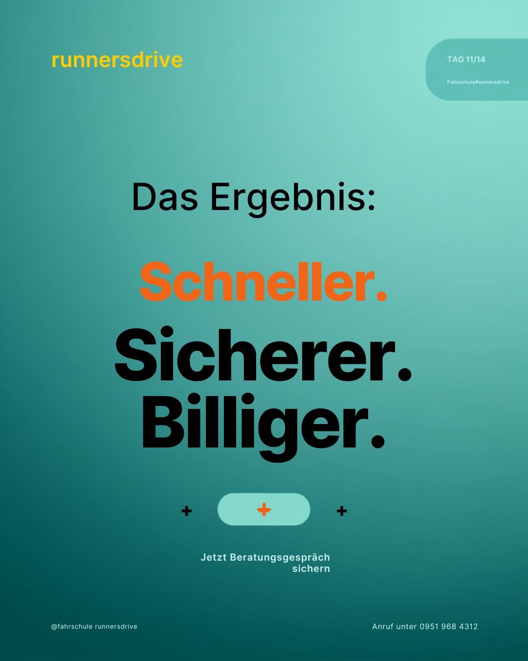 Instagram-Beitrag der Fahrschule Runnersdrive