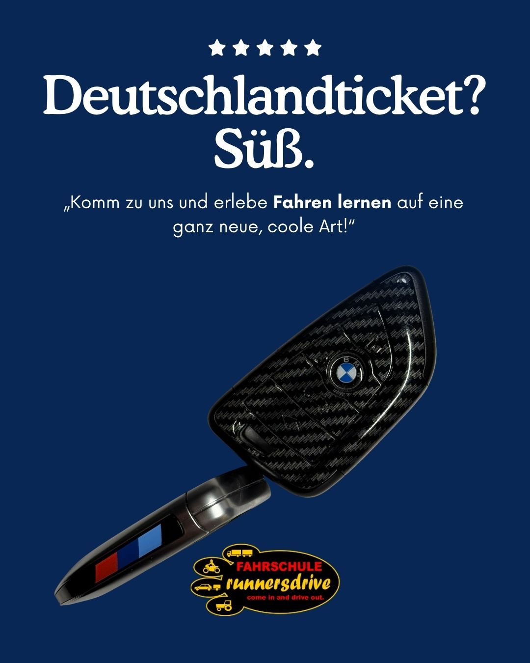 <strong>Deutschlandticket? Süß. Wir reden über deinen eigenen Schlüssel.</strong> 😏🚗🔥 Bus verpassen. Auf die nächste Verbindung wart…