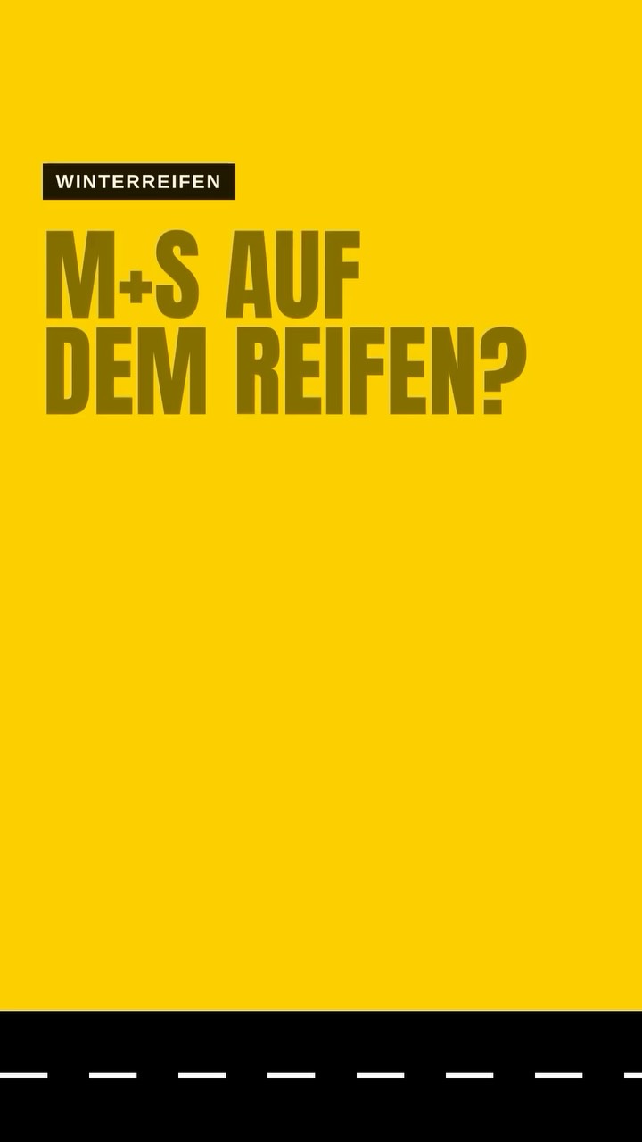 Ende Oktober noch Sommerreifen drauf? Dann schau heute noch auf die Reifenflanke. Seit Oktober 2024 reicht M+S allein n…