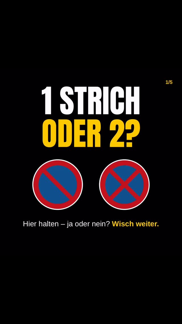 Kurz Brötchen holen im Haltverbot? Kommt drauf an, wie viele Striche das Schild hat 👀 Und was fast keiner weiß: Beim Ei…