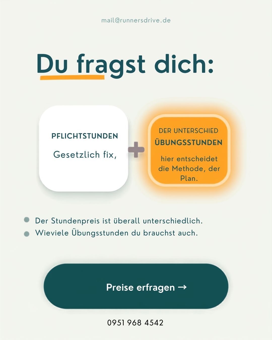 Instagram-Beitrag der Fahrschule Runnersdrive