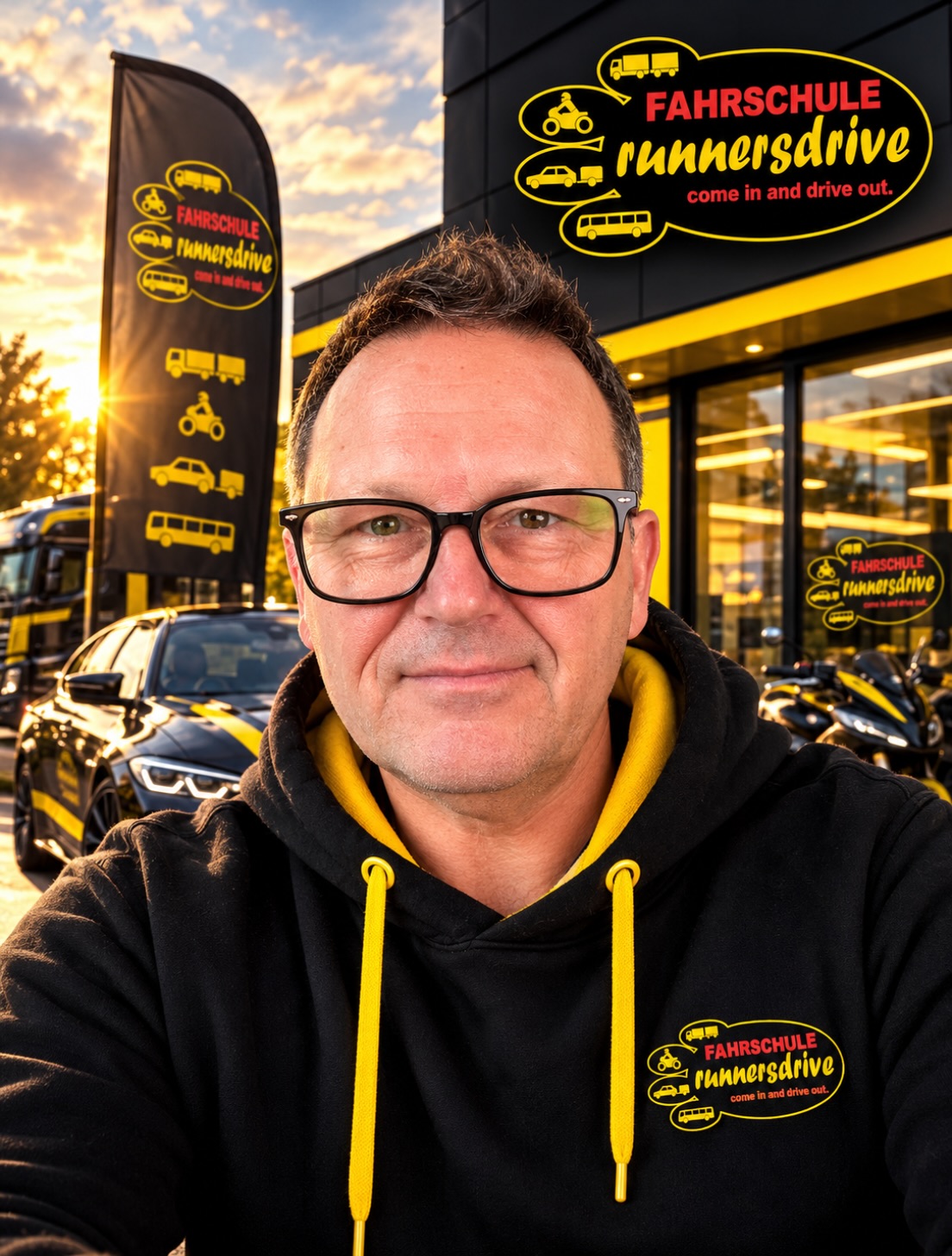 😎 DER KOPF HINTER DEM DRIVE. 🏁 Manche nennen es Fahrschule. Ich nenne es Leidenschaft. 🔥 🚗 Autos. 🏍️ Motorräder. 🚛 LKW.…